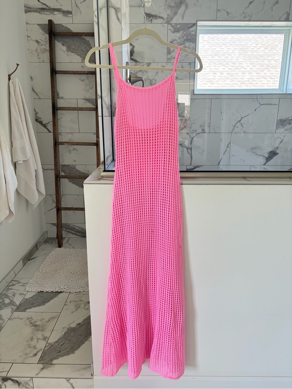 Princess Polly Pink Crochet Dress